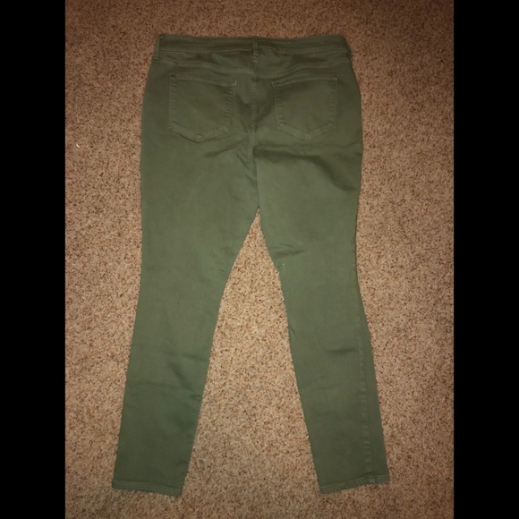 Army Green Old Navy Rockstar Jeans - Picture 3 of 4